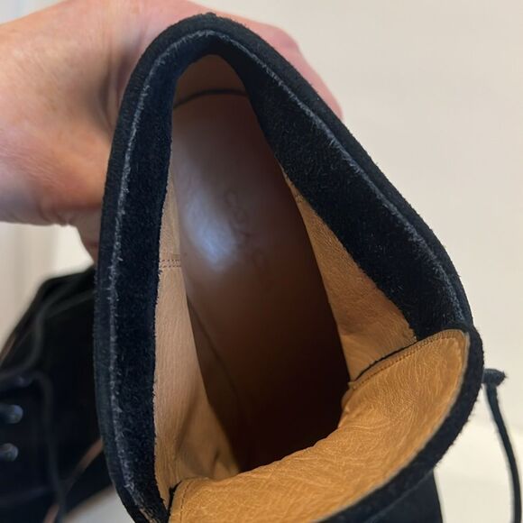 Coach Karson Black Suede Wedge Bootie Size 6 - Picture 14 of 14